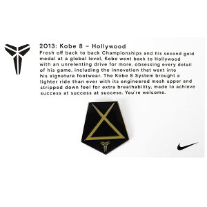 �R�[�r�[�E�u���C�A���g NBA �O�b�Y �s���o�b�W �s���Y �i�C�L �R�[�r�[ NIKE KOBE 2013 : Kobe 8 - Hollywood Pin