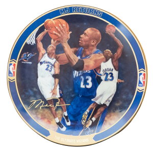 �}�C�P���E�W���[�_�� �E�B�U�[�Y NBA �O�b�Y �M �v���[�g MJ Returns Collectible Plates: The Ultimate Wizard (3045A) Upper Deck