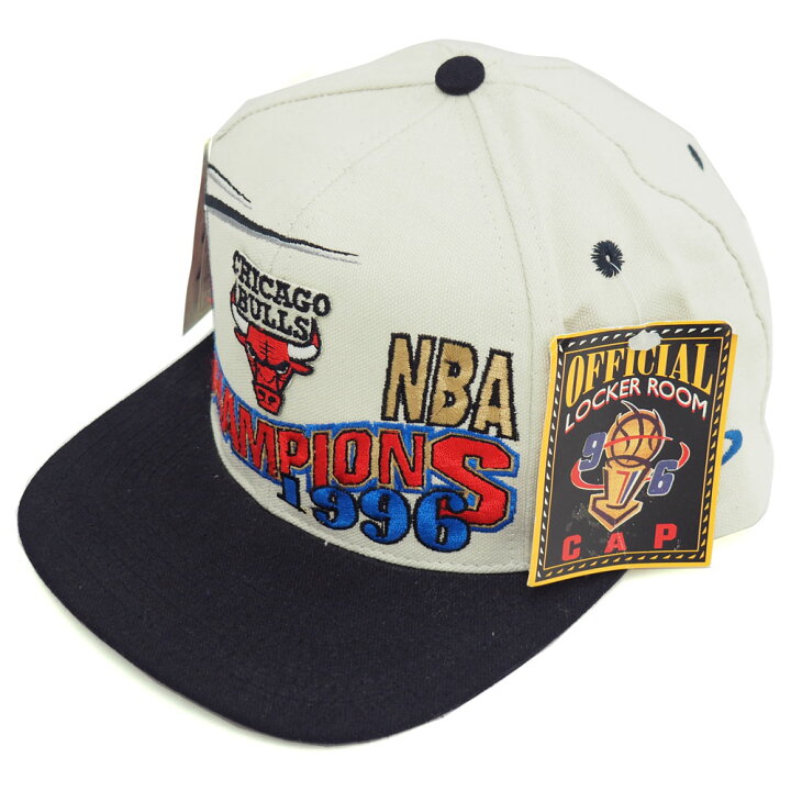 楽天市場】NBA ブルズ 1996 チャンピオン ロッカールーム キャップ 