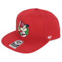広島カープ グッズ ノー ショット キャプテン キャップ/帽子 47ブランド/47Brand レッド 平つば キャップ 特集