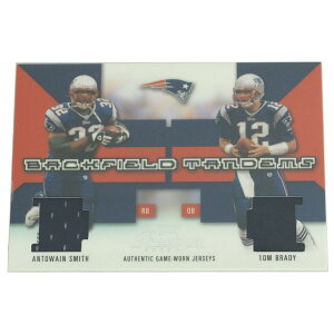 NFL ペイトリオッツ トム・ブレイディ 2003 アントウェイン・スミス & トム・ブレイディ ユニフォーム カード レアアイテム