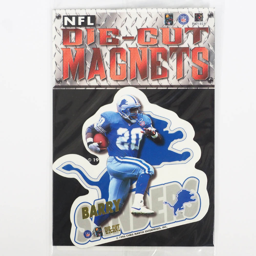 NFL ライオンズ バリー・サンダース 1996 ダイカット マグネット レアアイテム