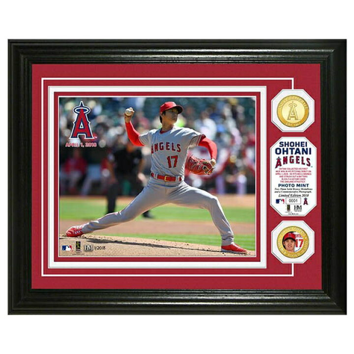 楽天市場】MLB エンゼルス 大谷翔平 初登板記念 ブロンズコイン フォト 
