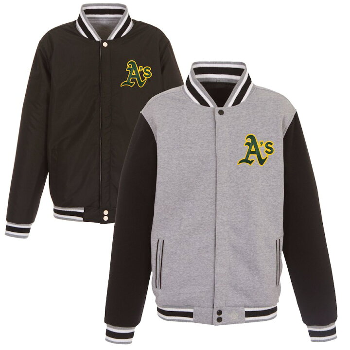 楽天市場】MLB アスレチックス ジャケット/スタジャン フル スナップ 