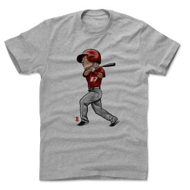 MLB Tシャツ エンゼルス マイク・トラウト Player Art Cotton T-Shirt 500Level グレー 1112LV【OCSL】