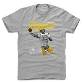 NFL パッカーズ アーロン・ロジャース Tシャツ Player Art Cotton T-Shirt 500Level グレー【OCSL】