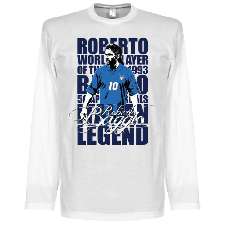 楽天市場 イタリア代表 ロベルト バッジョ Tシャツ Soccer レジェンド ロングスリーブ サッカー フットボール ホワイト Mlb Nbaグッズショップ Selection 楽天市場 イタリア代表 ロベルト バッジョ Tシャツ Soccer レジェンド ロングスリーブ サッカー フットボール ホワイト Mlb Nbaグッズショップ Selection