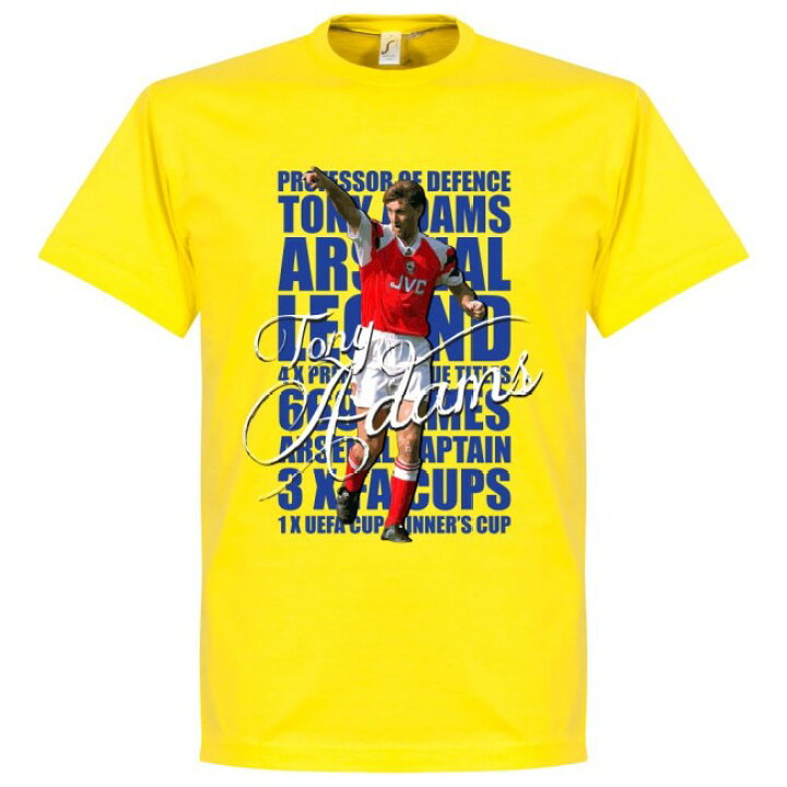 楽天市場 アーセナル トニー アダムス Tシャツ Soccer レジェンド サッカー フットボール イエロー Mlb Nbaグッズショップ Selection