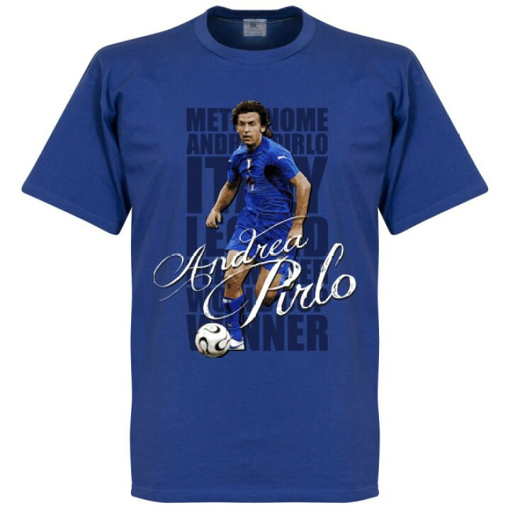 楽天市場 イタリア代表 アンドレア ピルロ Tシャツ Soccer レジェンド サッカー フットボール ブルー Mlb Nbaグッズショップ Selection
