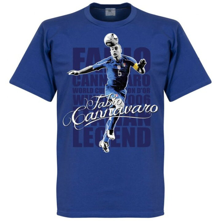 楽天市場 イタリア代表 ファビオ カンナヴァーロ Tシャツ Soccer レジェンド サッカー フットボール ブルー Mlb Nbaグッズショップ Selection