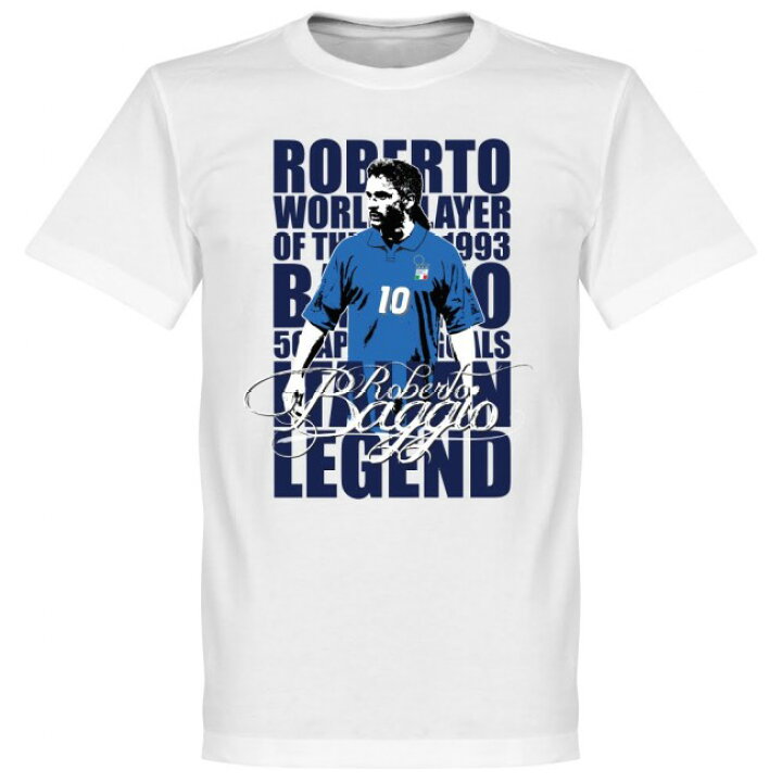 楽天市場 イタリア代表 ロベルト バッジョ Tシャツ Soccer レジェンド サッカー フットボール ホワイト Mlb Nbaグッズショップ Selection
