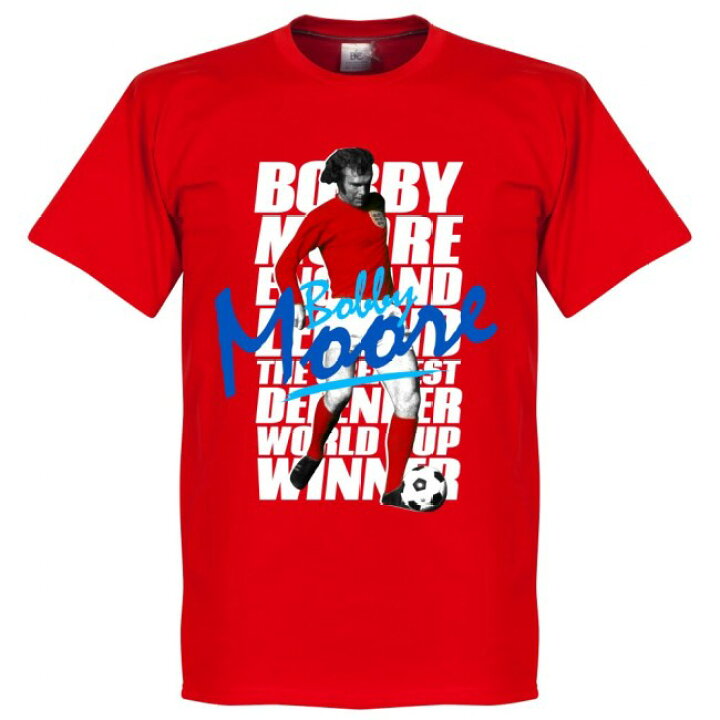 楽天市場 イングランド代表 ボビー ムーア Tシャツ Soccer レジェンド サッカー フットボール レッド Mlb Nbaグッズショップ Selection