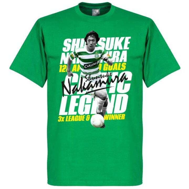楽天市場 セルティック 中村俊輔 Tシャツ Soccer レジェンド サッカー フットボール グリーン Mlb Nbaグッズショップ Selection