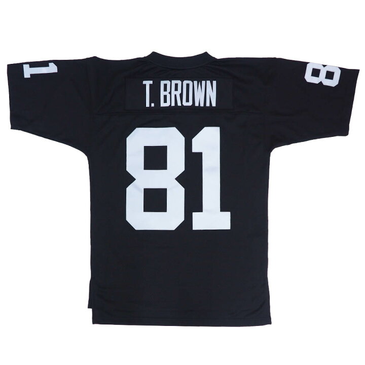 NFL ティム・ブラウン レイダース ユニフォーム/ジャージ スローバック レプリカ ミッチェル&ネス/Mitchell Ness ブラック【OCSL】 SELECTION クリーブランドブラウンズレプリカユニフォーム9