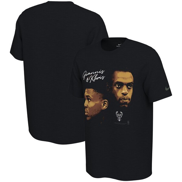 NBA ヤニス・アデトクンボ ミルウォーキー・バックス Tシャツ Dynamic Duo T-Shirt ナイキ/Nike ブラック Tシャツ・カットソー