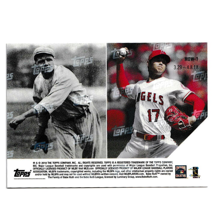 楽天市場】MLB 大谷翔平 ベーブ・ルース エンゼルス トレーディング 