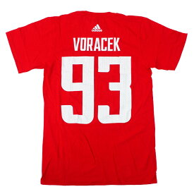 WC Hockey ヤクブ・ヴォラチェク Czech Republic Tシャツ 2016 Name Number T-Shirt チェコ アディダス/Adidas レッド【OCSL】