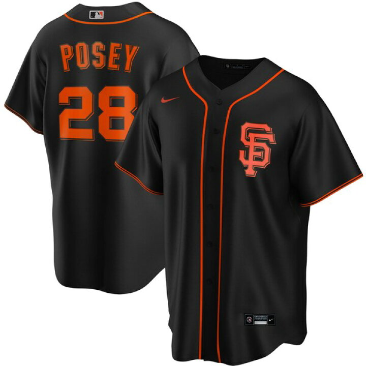 楽天市場 Mlb バスター ポージー サンフランシスコ ジャイアンツ ユニフォーム ジャージ レプリカ プレーヤー ナイキ Nike ブラック トレーニング特集 Mlb Nbaグッズショップ Selection