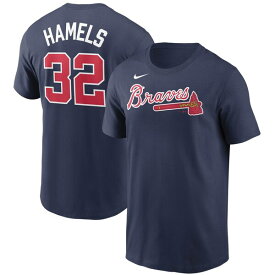 MLB コール・ハメルズ アトランタ・ブレーブス Tシャツ ネーム＆ナンバー ナイキ/Nike ネイビー【OCSL】