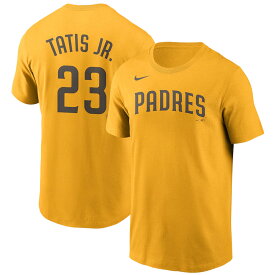 フェルナンド・タティス・ジュニア パドレス Tシャツ ナイキ Nike イエロー MLB ネーム＆ナンバー