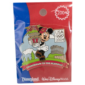 �A�����J��\ �f�B�Y�j�[ 2004 �A�e�l Countdown to the Olympics Pin : 2 (Minnie Mouse) LE750 �s���o�b�` �s���Y Disney