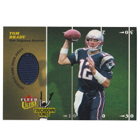 NFL トム・ブレイディ ペイトリオッツ トレーディングカード/スポーツカード 1点物 2003 ジャージ カード Fleer