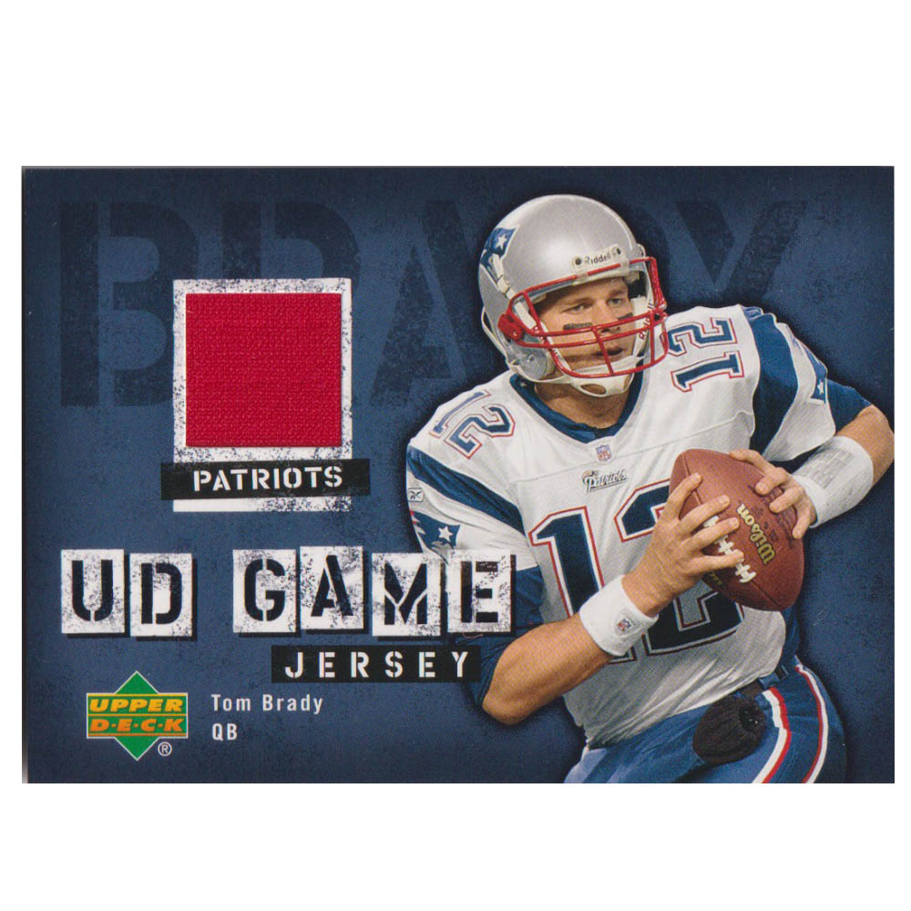 NFL トム・ブレイディ ペイトリオッツ トレーディングカード/スポーツカード 1点物 2006 ジャージ カード Upperdeck