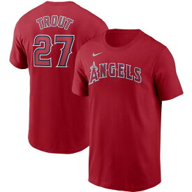 MLB マイク・トラウト ロサンゼルス・エンゼルス Tシャツ ネーム＆ナンバー ナイキ/Nike レッド【OCSL】