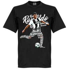 SOCCER クリスティアーノ・ロナウド ユヴェントスFC Tシャツ スクリプト RETAKE ブラック