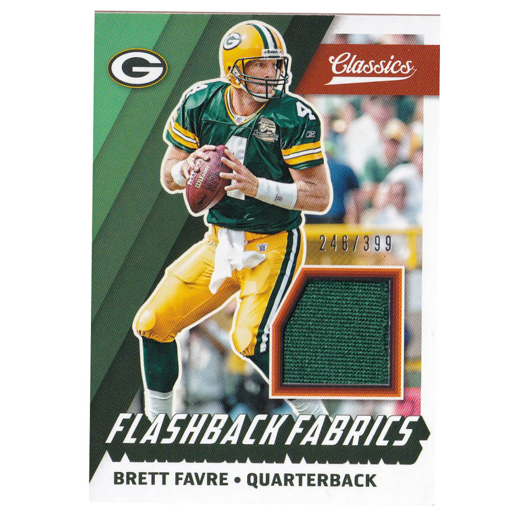 NFL ブレット・ファーブ パッカーズ トレーディングカード 2017 Classics Flashback Fabrics Card 246/399  Panini | MLB.NBAグッズショップ　SELECTION