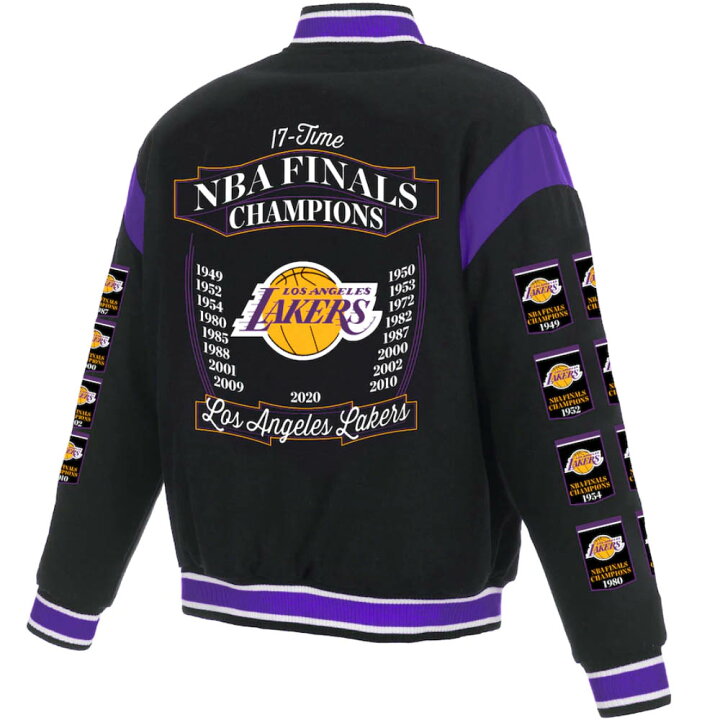 楽天市場】レイカーズ スタジャン NBA JH Design ブラック メンズ 長袖 