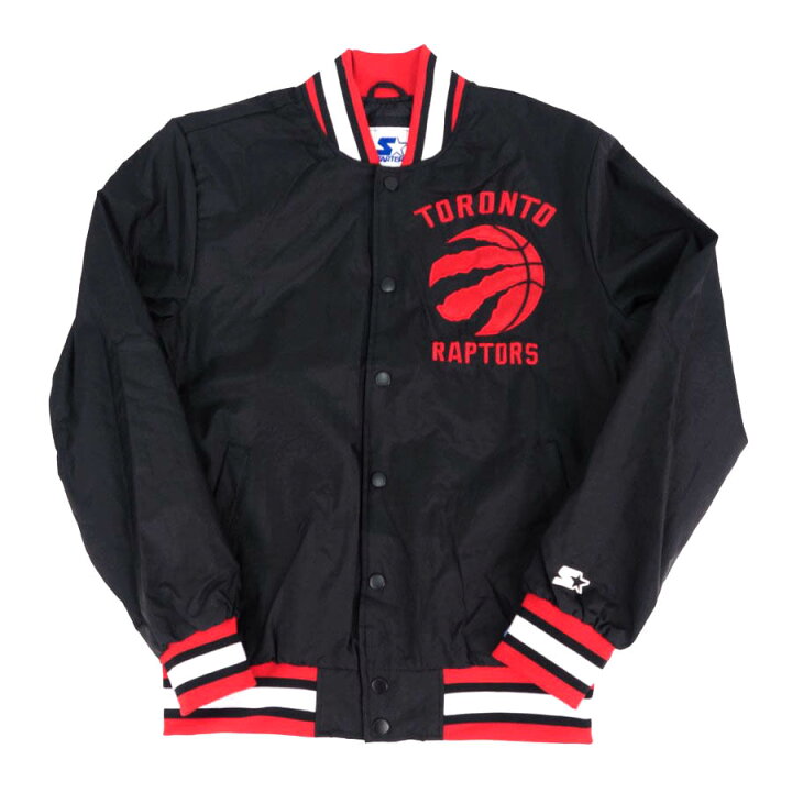 スターター NBA トロント ラプターズ ナイロンジャケット スタジャン XL 