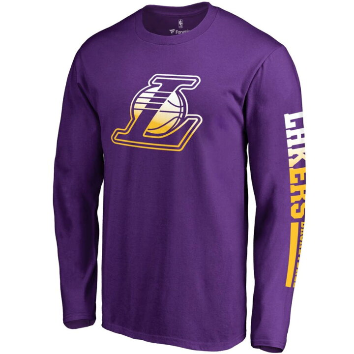 楽天市場】レイカーズ Tシャツ tシャツ 長袖 ロンT ロンt NBA パープル 
