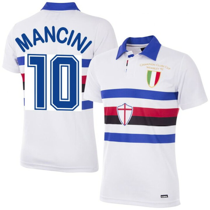 楽天市場 ロベルト マンチーニ ユニフォーム サンプドリア 1991 1992 Copa アウェイ カスタム ジャージ メンズ 半袖 レトロ 復刻 セリエa Mlb Nbaグッズショップ Selection 楽天市場 ロベルト マンチーニ ユニフォーム サンプドリア 1991 1992 Copa アウェイ カスタム ジャージ メンズ 半袖 レトロ 復刻 セリエa Mlb Nbaグッズショップ Selection