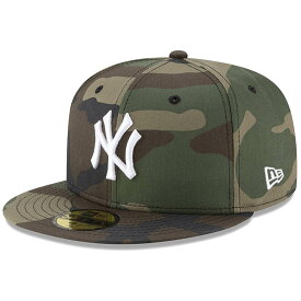 ヤンキース キャップ MLB ウッドランド カモ ニューエラ 59FIFTY Fitted Hat 帽子 ニューエラ New Era カモ