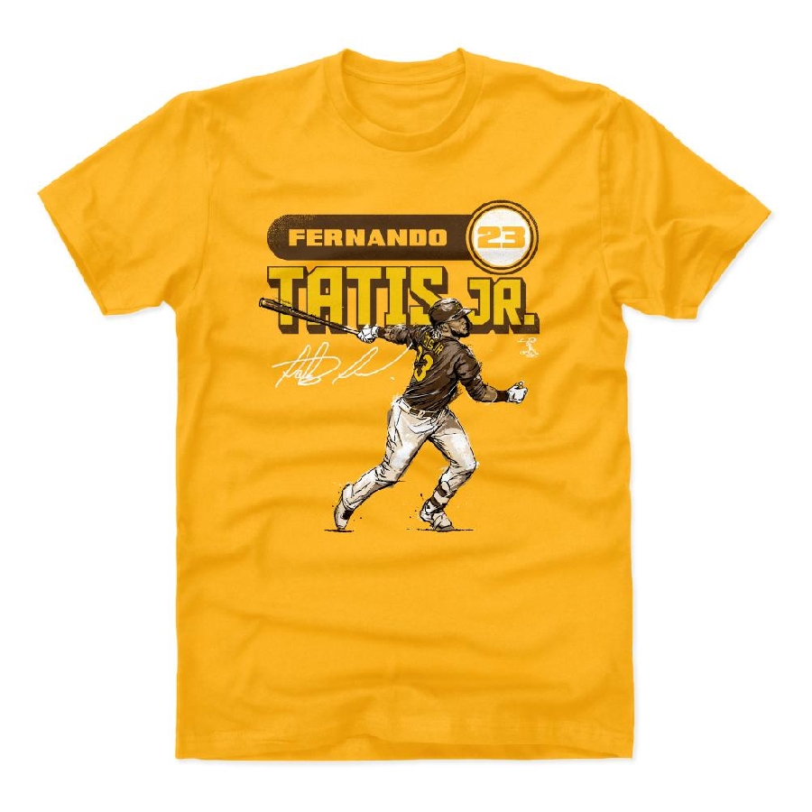 Tシャツ・カットソー-最高級 フェルナンド・タティス・ジュニア Tシャツ ゴールド 500Level T-Shirt Retro パドレス MLB -  www.cgwebnews.in