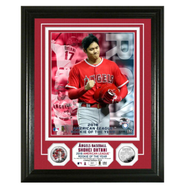 楽天市場】MLB 大谷翔平 エンゼルス グッズ 2018 ア・リーグ 新人王AL 