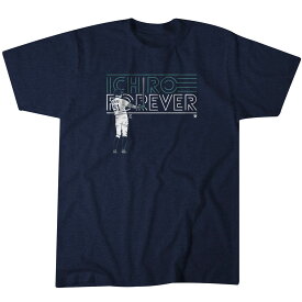 【海外限定版】イチロー Tシャツ MLB マリナーズ ICHIRO FOREVER T-Shirt Breaking T ネイビー