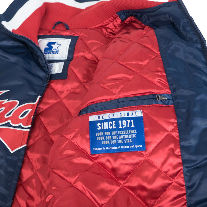楽天市場】MLB インディアンス ジャケット Quilt Lined サテン 