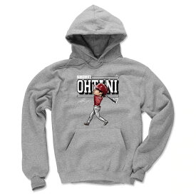 MLB 大谷翔平 エンゼルス パーカー カートゥーン 二刀流 フーディー Cartoon Hoodie 500Level グレー 23wbsf