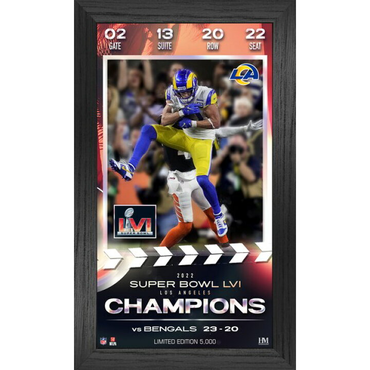 楽天市場 Nfl ラムズ グッズ 第56回 スーパーボウル 優勝記念 Super Bowl Lvi Champions チケット Frame Highland Mint Mlb Nbaグッズショップ Selection
