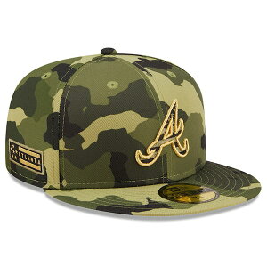 MLB �u���[�u�X �L���b�v 2022 �A�[���h�t�H�[�X�f�[ Armed Forces Day On-Field 59FIFTY Fitted �j���[�G��/New Era �J��