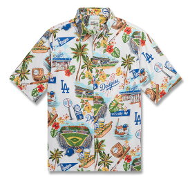 MLB ドジャース アロハシャツ ハワイアン Scenic Aloha Shirt レインスプーナー Reyn Spooner