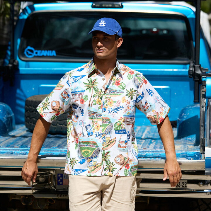 楽天市場】MLB ドジャース アロハシャツ ハワイアン Scenic Aloha 