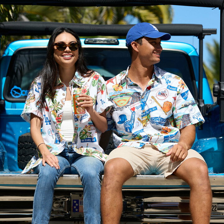 楽天市場】MLB ドジャース アロハシャツ ハワイアン Scenic Aloha 