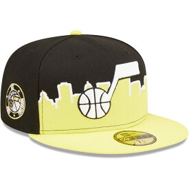 NBA ユタ・ジャズ キャップ 2022 Tip-Off ティップオフ 59FIFTY Fitted Hat ニューエラ/New Era ゴールド/ブラック