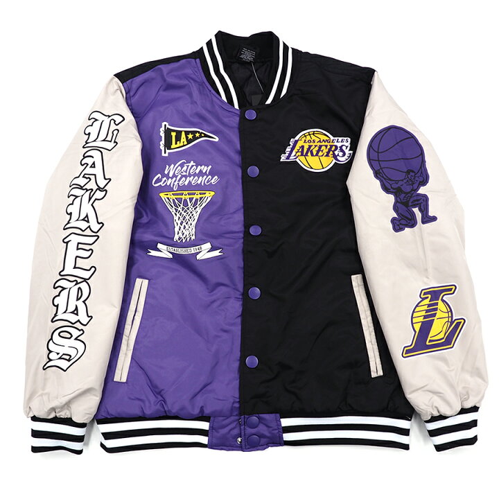 楽天市場】NBA レイカーズ ジャケット Colorblock Graphic ボンバー 