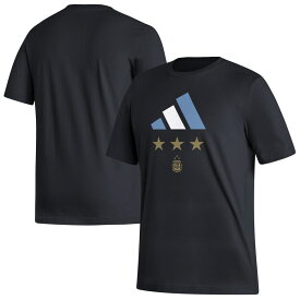 Soccer アルゼンチン代表 Tシャツ サッカー ワールドカップ2022 優勝 T-Shirt アディダス/Adidas ブラック