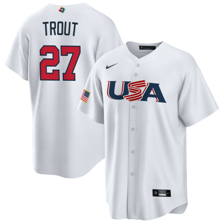 楽天市場】WBC マイク・トラウト アメリカ代表 ユニフォーム 2023 