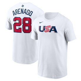 WBC ノーラン・アレナド アメリカ代表 USA Tシャツ 2023 World Baseball Classic ネーム＆ナンバー T-Shirt ナイキ/Nike ホワイト